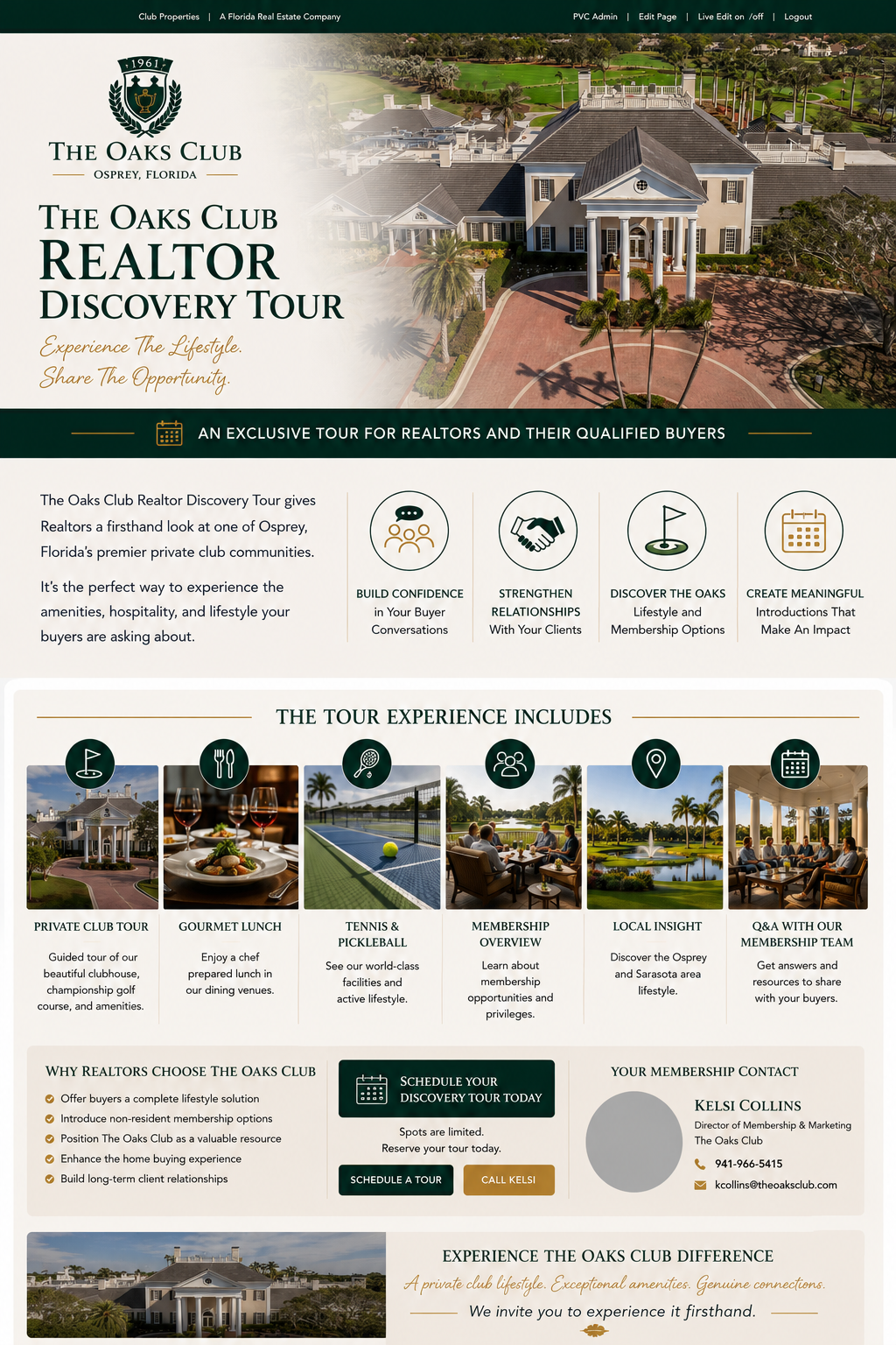 The Oaks Club Realtor Discovery Tour